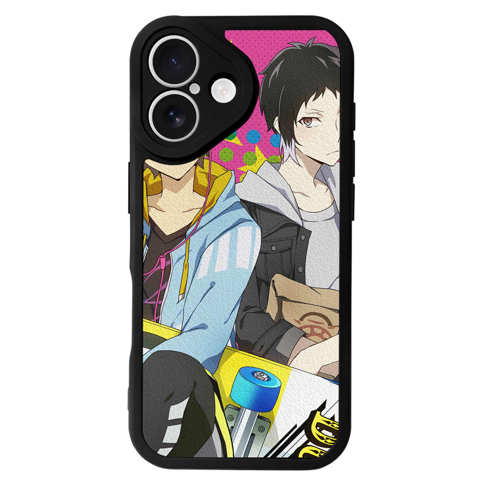 （画像用） 文豪ストレイドッグス Bungo Stray Dogs 【iPhone 16シリーズ対応】シリコンスマホケース（レザー調） 材質：シリコン